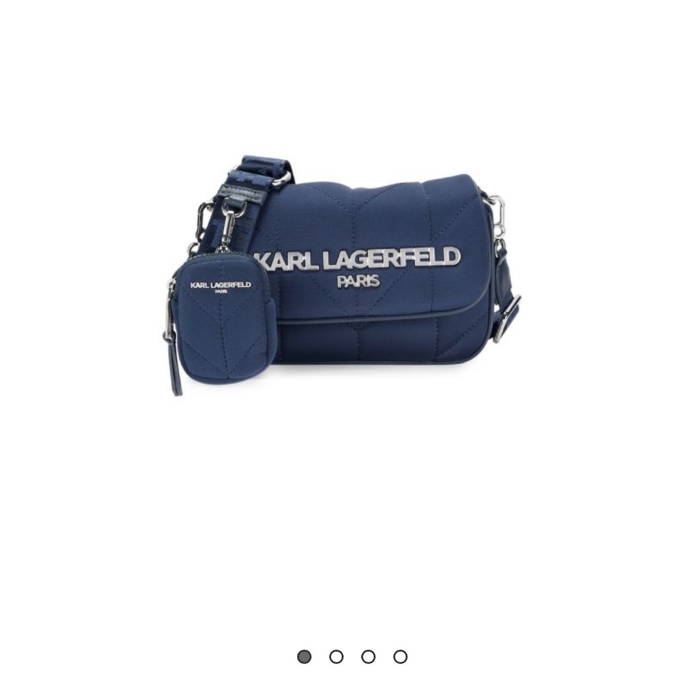 Karl Lagerfeld Navy Quilted Crossbody Set